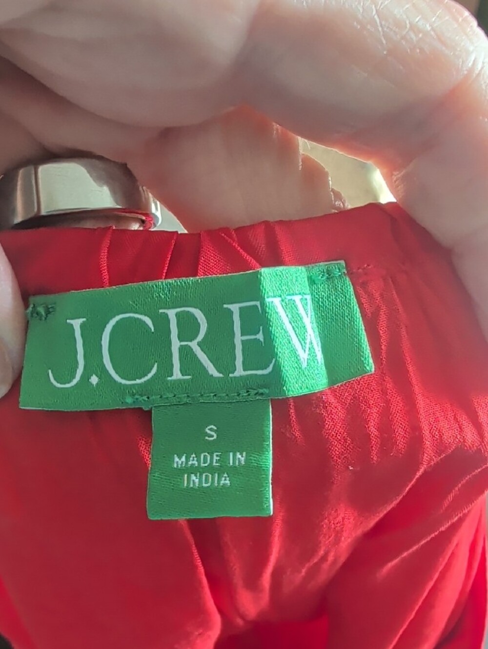 J. Crew Vibrant Red High-Low Slip Dress - Picture 5 of 5